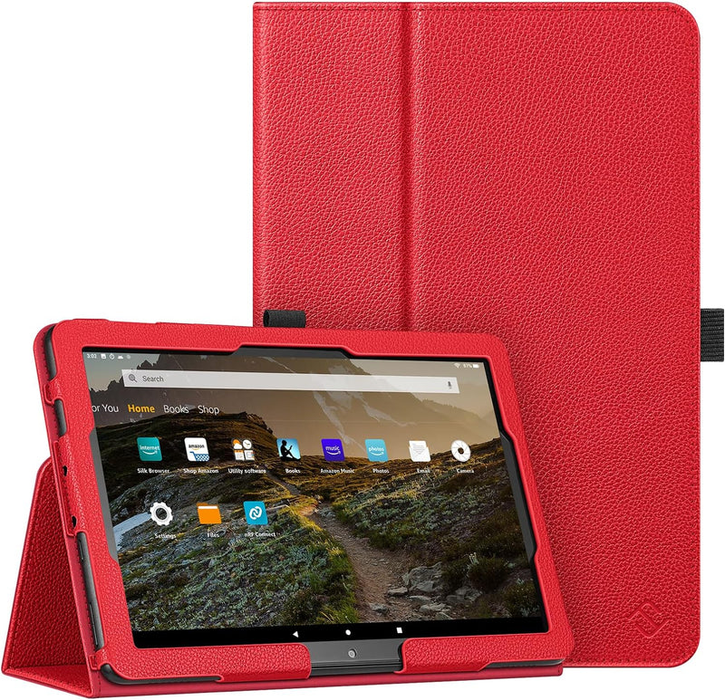 Fire HD 10 11th generation case in solid red
