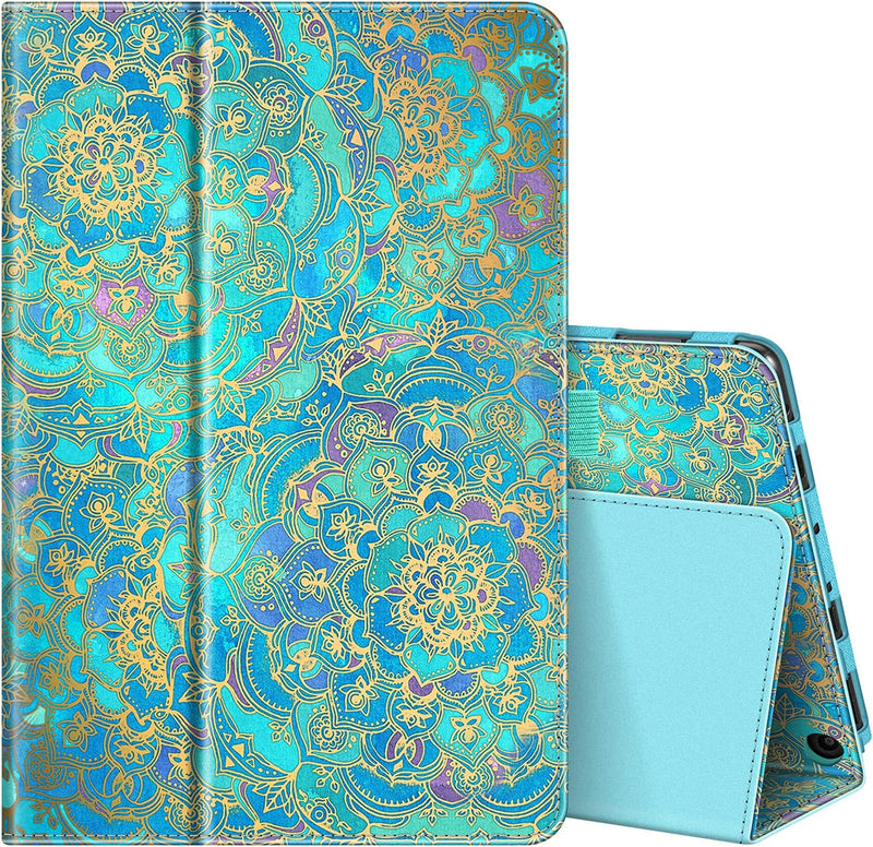 Fire HD 10 13th generation case in shades of blue pattern