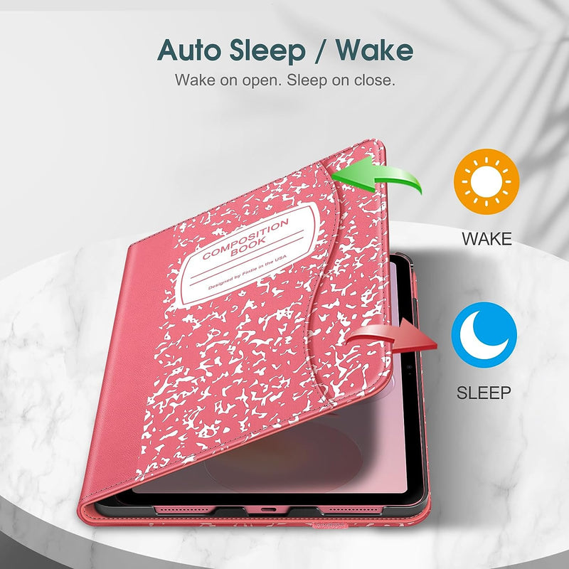 iPad A16 Chip 11" 2025, iPad 10th Gen 10.9" Multi-Angle Viewing Case w/ Pencil Holder | Fintie