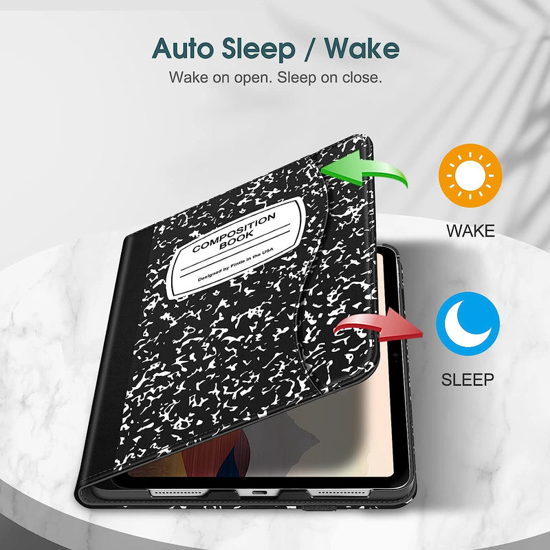 iPad A16 Chip 11" 2025, iPad 10th Gen 10.9" Multi-Angle Viewing Case w/ Pencil Holder | Fintie