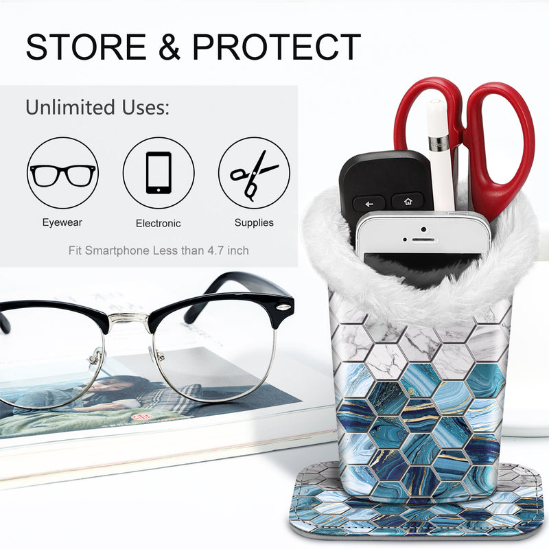 Fintie Plush Lined Eyeglasses Holder with Magnetic Base