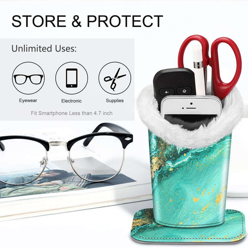 Fintie Plush Lined Eyeglasses Holder with Magnetic Base