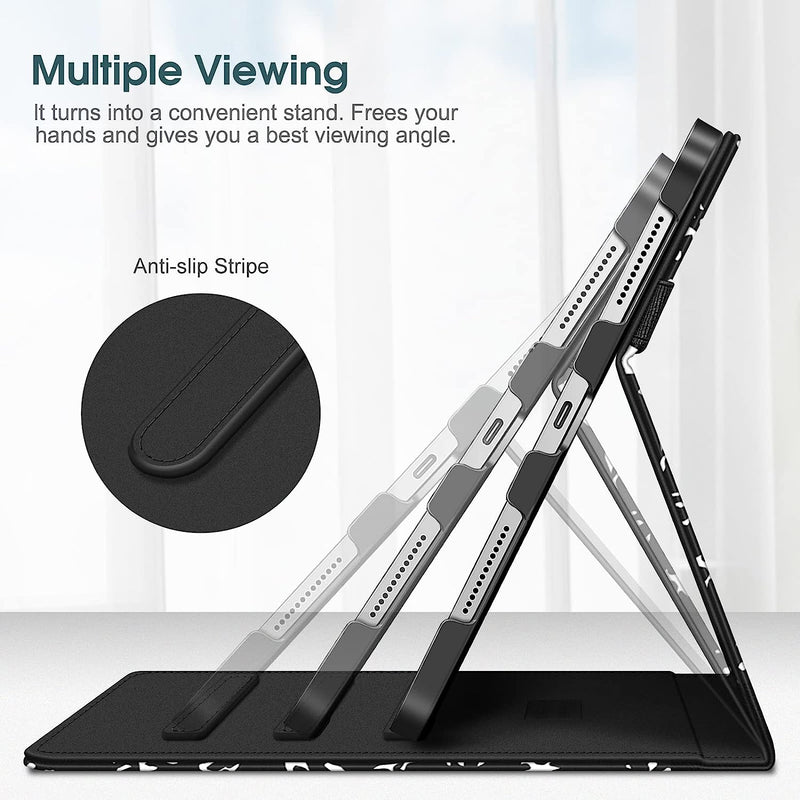 iPad A16 Chip 11" 2025, iPad 10th Gen 10.9" Multi-Angle Viewing Case w/ Pencil Holder | Fintie