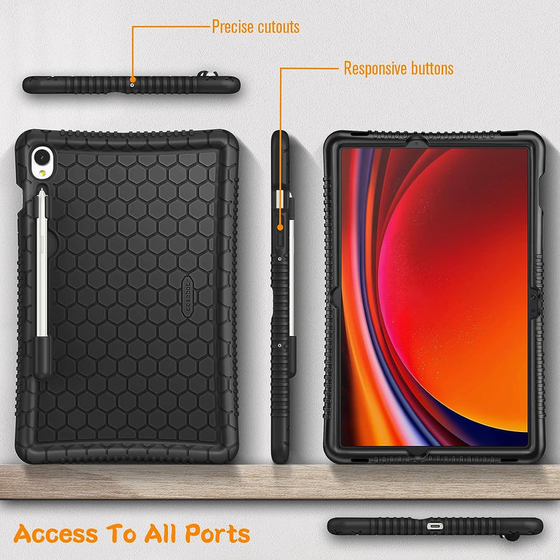 Galaxy Tab S10 Lite 2025/ Tab S10 FE 5G 10.9" (2025)/Galaxy Tab S9 FE 5G 10.9"/Tab S9 11" Silicone Case w/S Pen Holder | Fintie