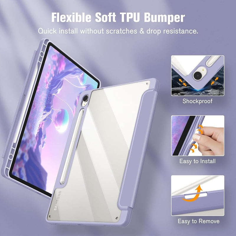 Galaxy Tab S10 Lite 2025/ Tab S10 FE/Tab S9 FE 10.9"/Tab S9 11" Hybrid Slim Case w/ Pencil Holder | Fintie
