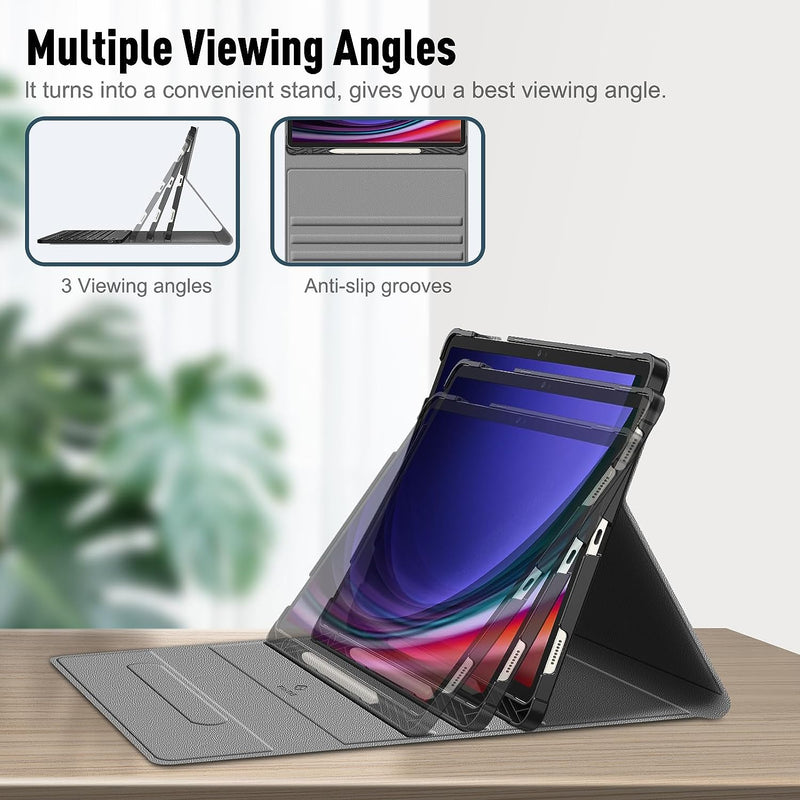 Galaxy Tab S10 Plus (2024)/ Tab S9 Plus (2023) Keyboard Case w/ S Pen Holder | Fintie