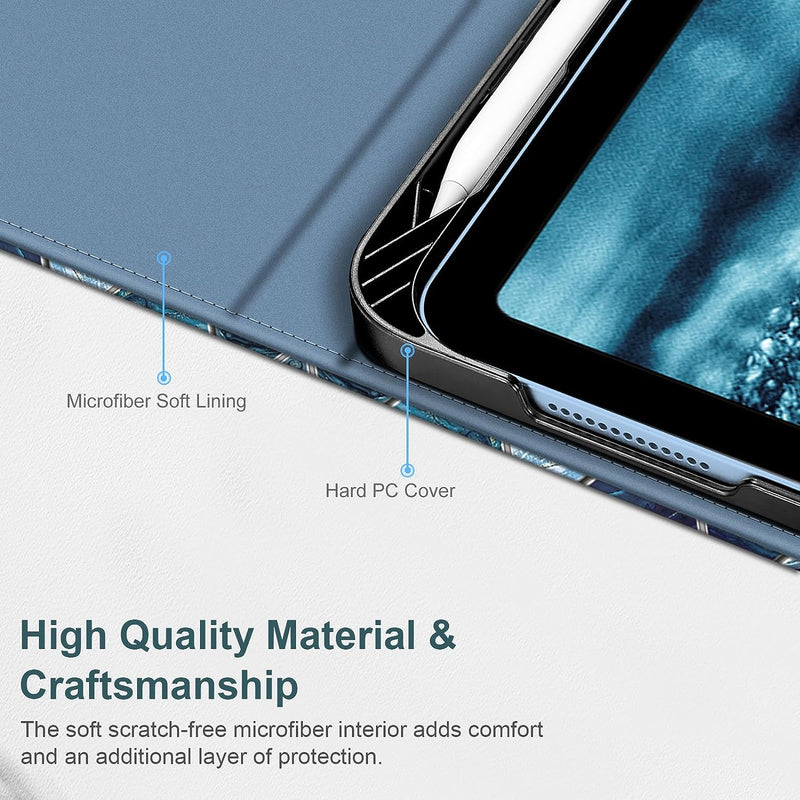 iPad A16 Chip 11" 2025, iPad 10th Gen 10.9" Multi-Angle Viewing Case w/ Pencil Holder | Fintie