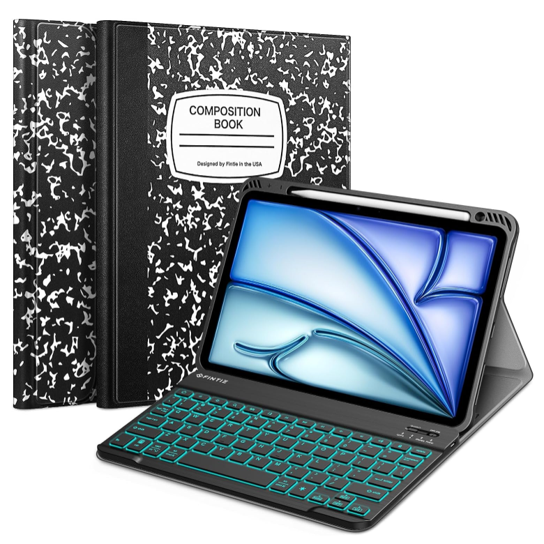 iPad Air 11" (M3 2025, M2 2024)/ iPad Air 5th/4th Gen 10.9" Backlight Keyboard Case | Fintie