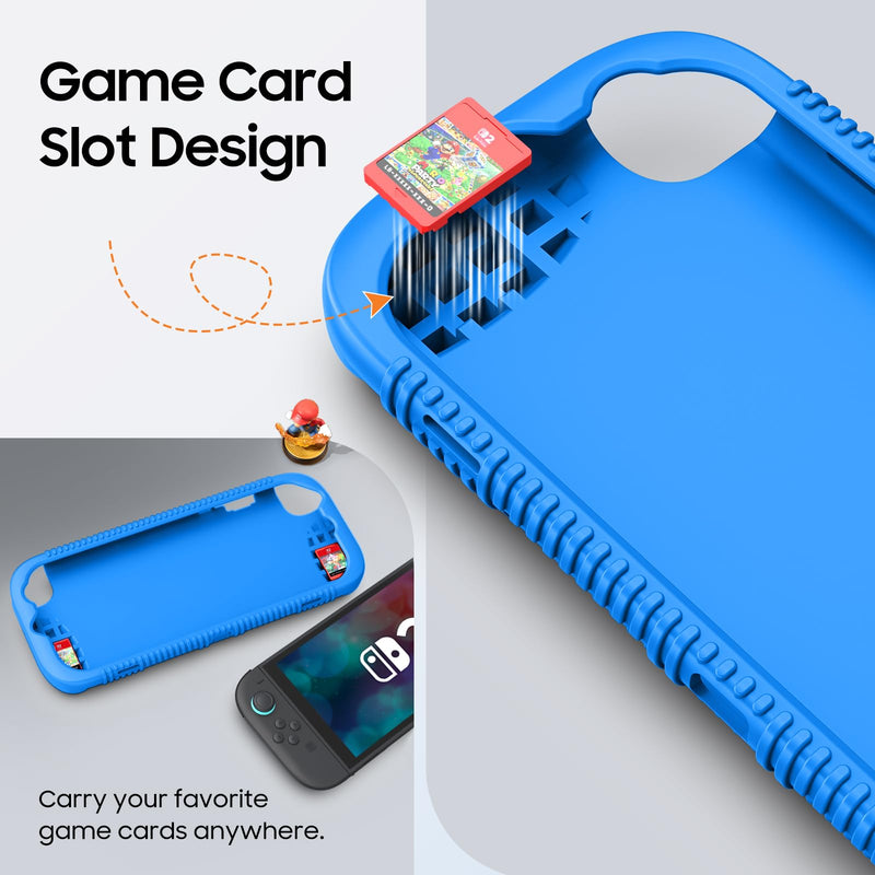 Soft Silicone Case for Nintendo Switch 2 w/Ergonomic Grip and 2 Cartridge Slots, Durable & Anti-Slip | Fintie