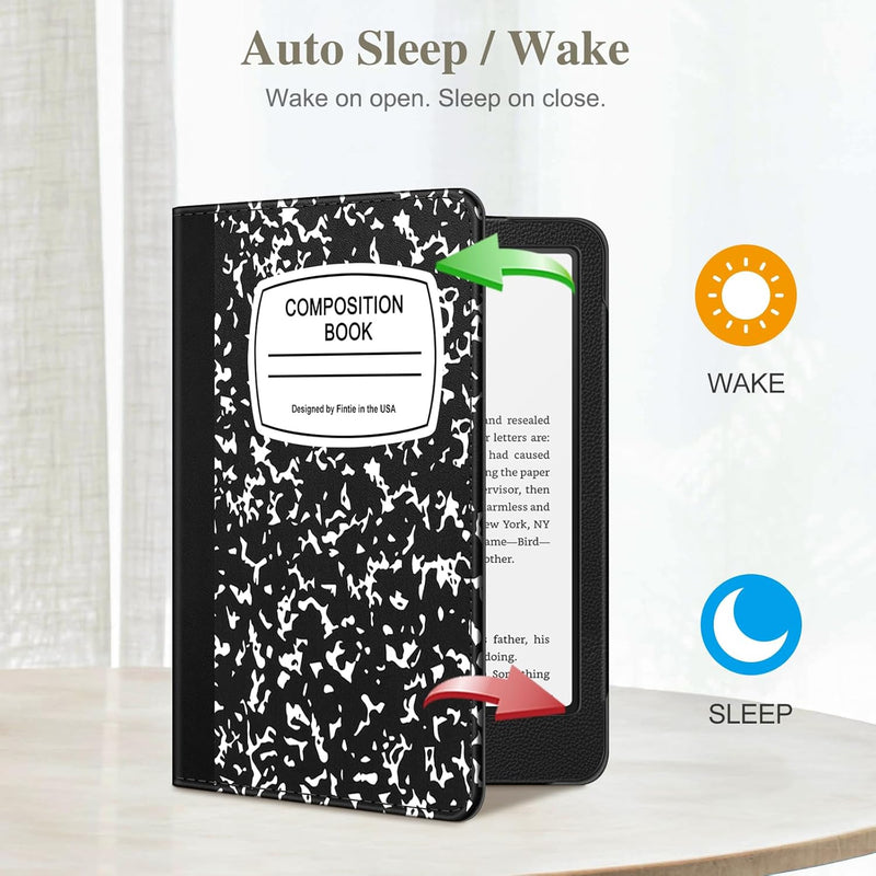Kindle Paperwhite/Kindle Colorsoft 7" (12th Gen, 2024) Vegan Leather Sleeve Case with Stand and Handstrap | Fintie
