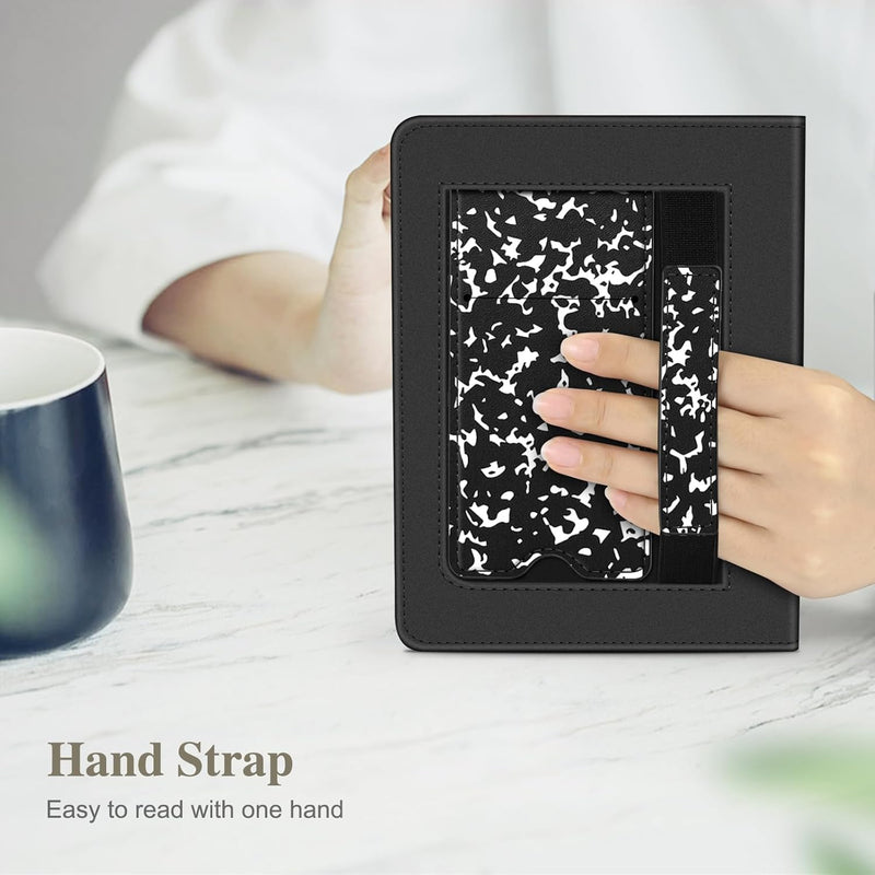 Kindle Paperwhite/Kindle Colorsoft 7" (12th Gen, 2024) Vegan Leather Sleeve Case with Stand and Handstrap | Fintie