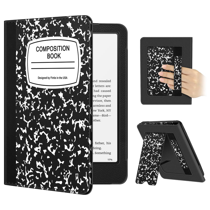 Kindle Paperwhite/Kindle Colorsoft 7" (12th Gen, 2024) Vegan Leather Sleeve Case with Stand and Handstrap | Fintie