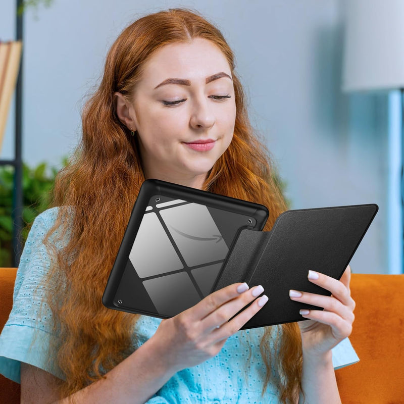 Kindle Colorsoft / Kindle Paperwhite 7" 2024  Hybrid Slim Case with Clear Back | Fintie