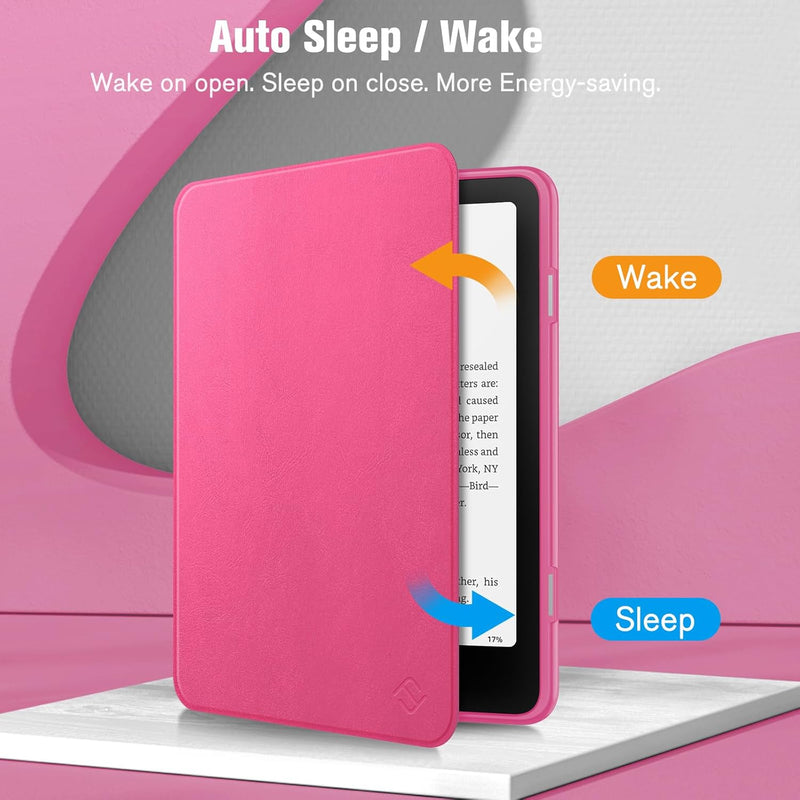 Kindle Colorsoft / Kindle Paperwhite 7" 2024  Hybrid Slim Case with Clear Back | Fintie