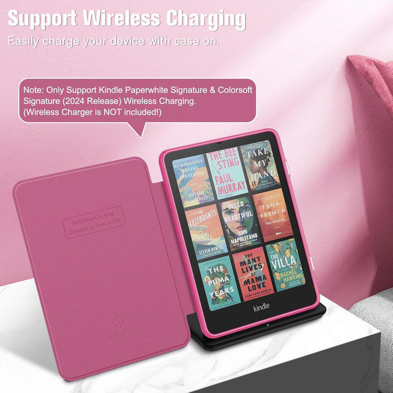 Kindle Colorsoft / Kindle Paperwhite 7" 2024  Hybrid Slim Case with Clear Back | Fintie