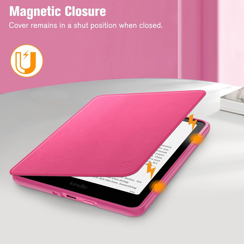 Kindle Colorsoft / Kindle Paperwhite 7" 2024  Hybrid Slim Case with Clear Back | Fintie