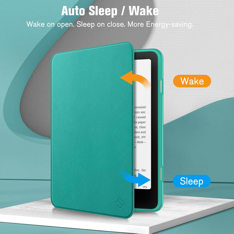 Kindle Colorsoft / Kindle Paperwhite 7" 2024  Hybrid Slim Case with Clear Back | Fintie