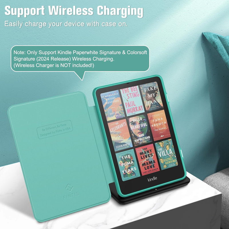 Kindle Colorsoft / Kindle Paperwhite 7" 2024  Hybrid Slim Case with Clear Back | Fintie