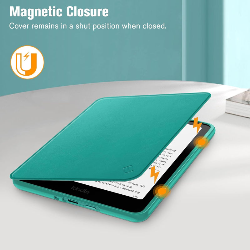 Kindle Colorsoft / Kindle Paperwhite 7" 2024  Hybrid Slim Case with Clear Back | Fintie