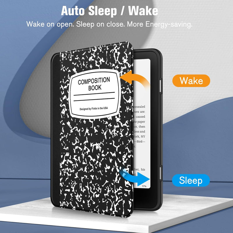 Kindle Colorsoft / Kindle Paperwhite 7" 2024  Hybrid Slim Case with Clear Back | Fintie