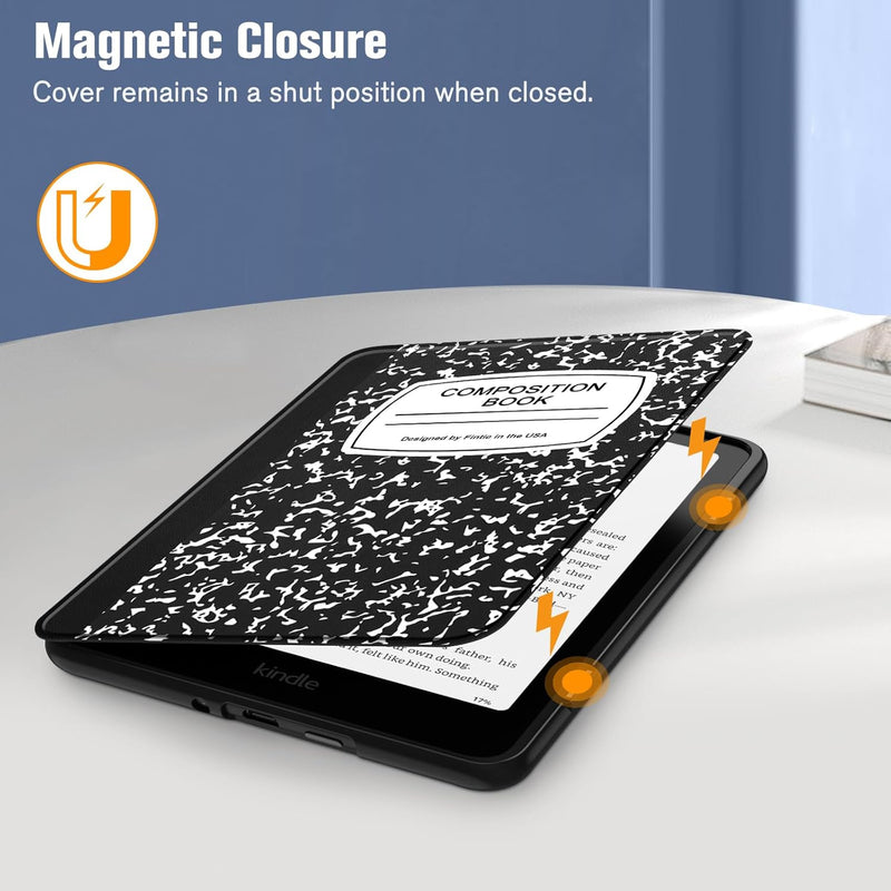 Kindle Colorsoft / Kindle Paperwhite 7" 2024  Hybrid Slim Case with Clear Back | Fintie