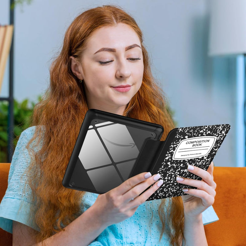 Kindle Colorsoft / Kindle Paperwhite 7" 2024  Hybrid Slim Case with Clear Back | Fintie