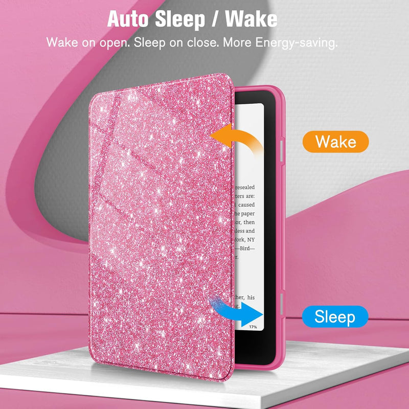 Kindle Colorsoft / Kindle Paperwhite 7" 2024  Hybrid Slim Case with Clear Back | Fintie