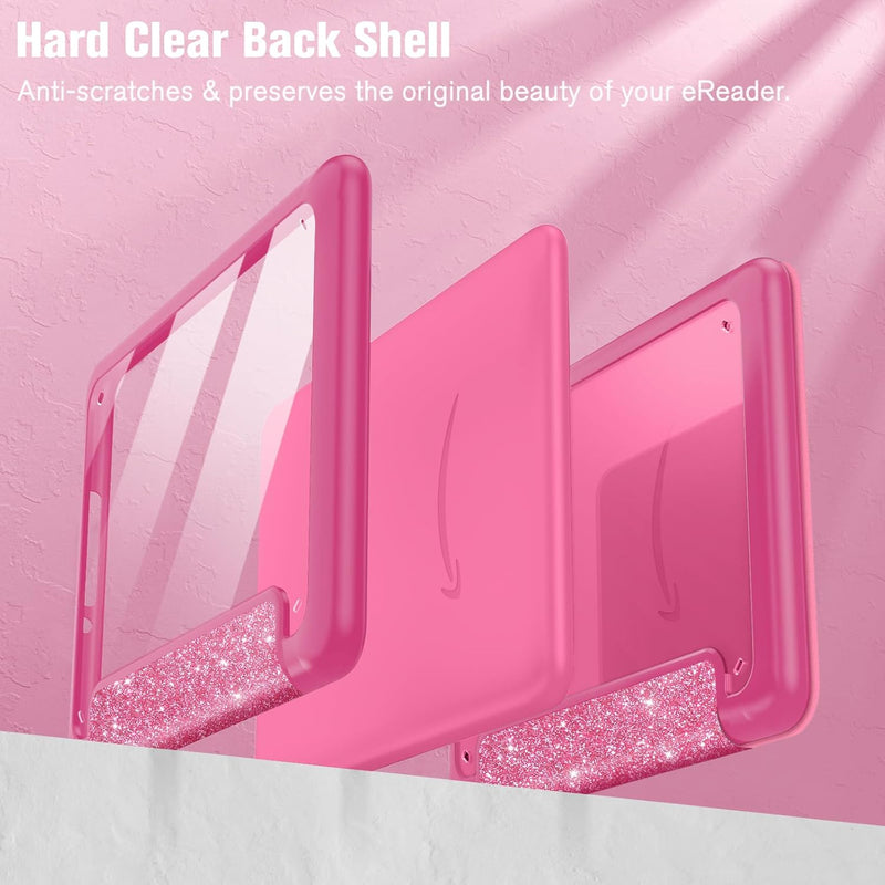 Kindle Colorsoft / Kindle Paperwhite 7" 2024  Hybrid Slim Case with Clear Back | Fintie