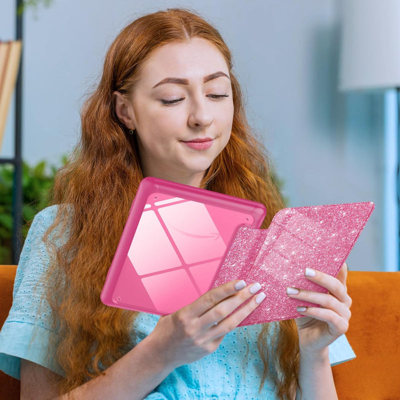 Kindle Colorsoft / Kindle Paperwhite 7" 2024  Hybrid Slim Case with Clear Back | Fintie