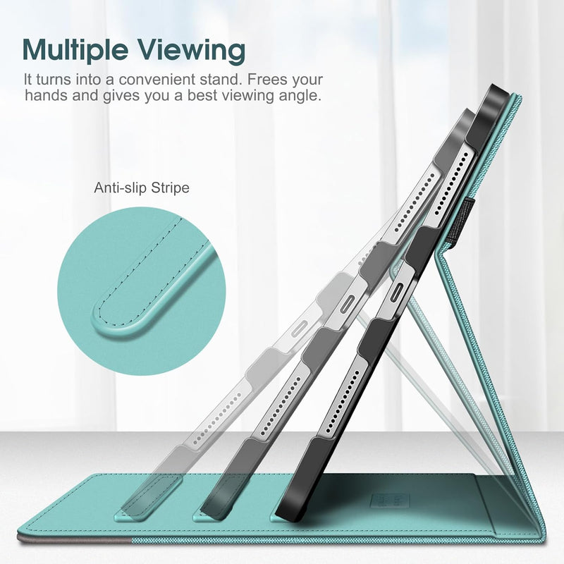 iPad A16 Chip 11" 2025, iPad 10th Gen 10.9" Multi-Angle Viewing Case w/ Pencil Holder | Fintie