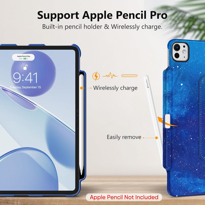 iPad Pro 13" 2025/2024 (M5/M4 chip) 360-Degree Rotating Case | Fintie