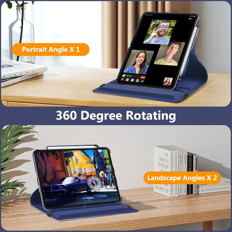 iPad Pro 13" 2025/2024 (M5/M4 chip) 360-Degree Rotating Case | Fintie