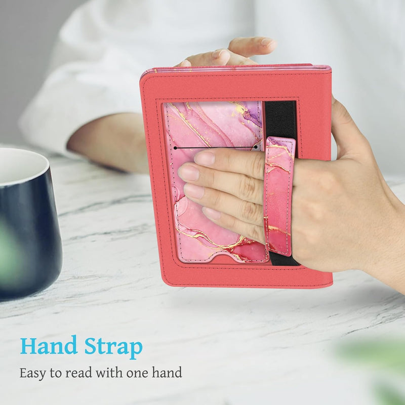 Kindle Paperwhite (11th Gen 2021) Sleeve Case with Foldable Stand and Hand Strap | Fintie