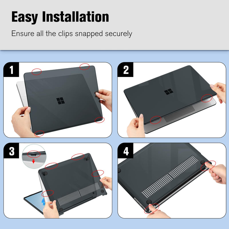 Surface Laptop 7 13.8-Inch (Model: 2036) Snap-On Hard Shell Case | Fintie