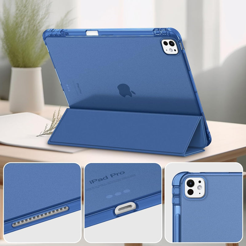 iPad Pro 13-inch (M5/M4 Chip, 2025/2024) SlimShell Case with Translucent Frosted Back | Fintie