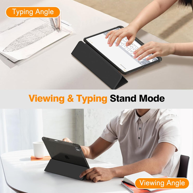 iPad Pro 13-inch (M5/M4 Chip, 2025/2024) SlimShell Case with Translucent Frosted Back | Fintie