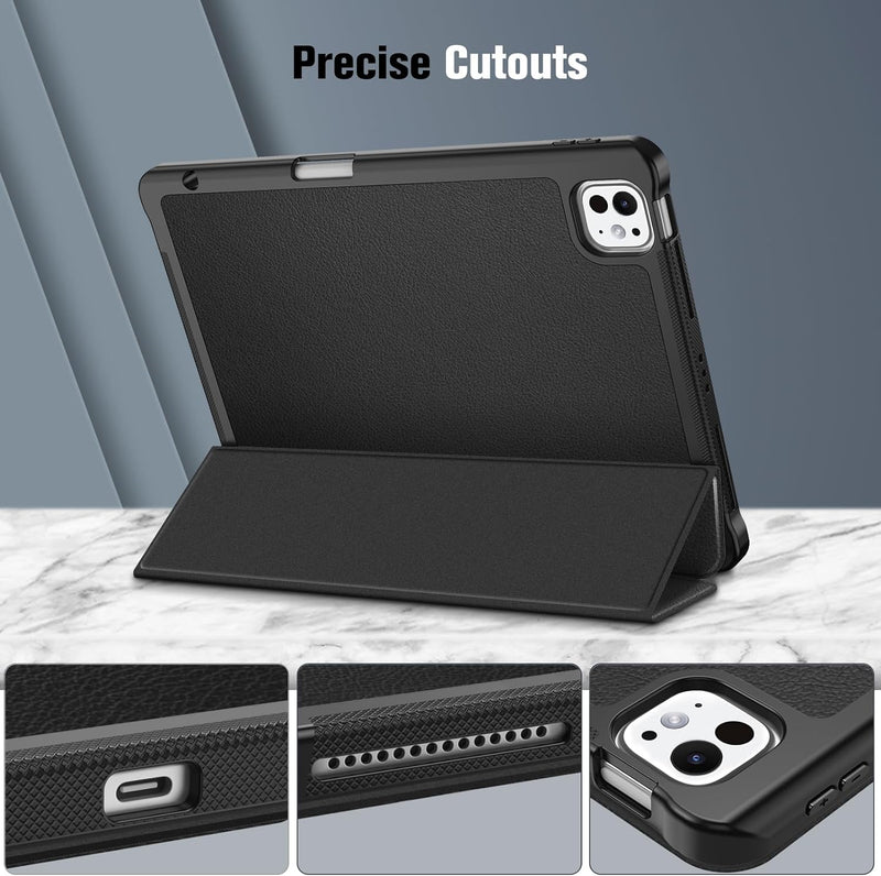 iPad Pro 11" (M5 chip 2025, M4 chip 2024) SlimShell Case with Pencil Holder | Fintie