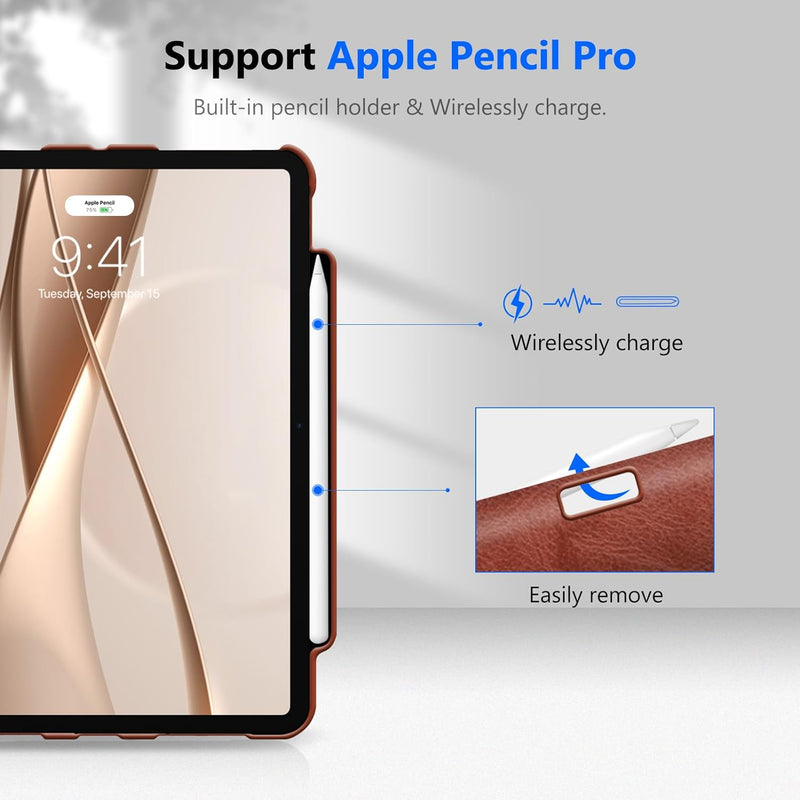 iPad Pro 11-inch 2025/2024 (M5/M4 chip) 360-Degree Swiveling Stand Case | Fintie