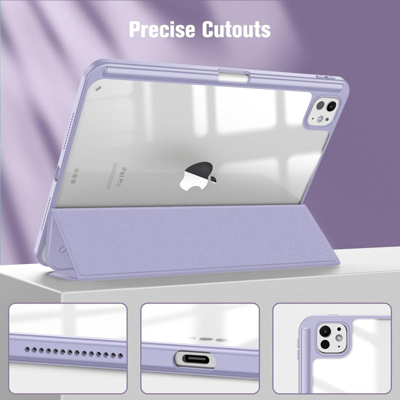ipad pro 11 2024 case in light purple color