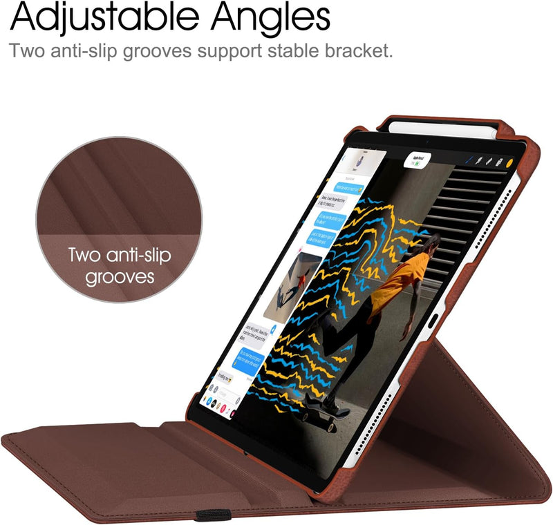 ipad pro 13 inch case with anti-slip grooves for stable stand