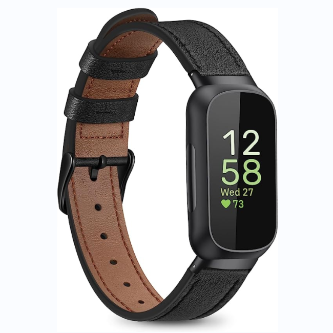 Fitbit Inspire 3 Genuine Leather Band Fintie