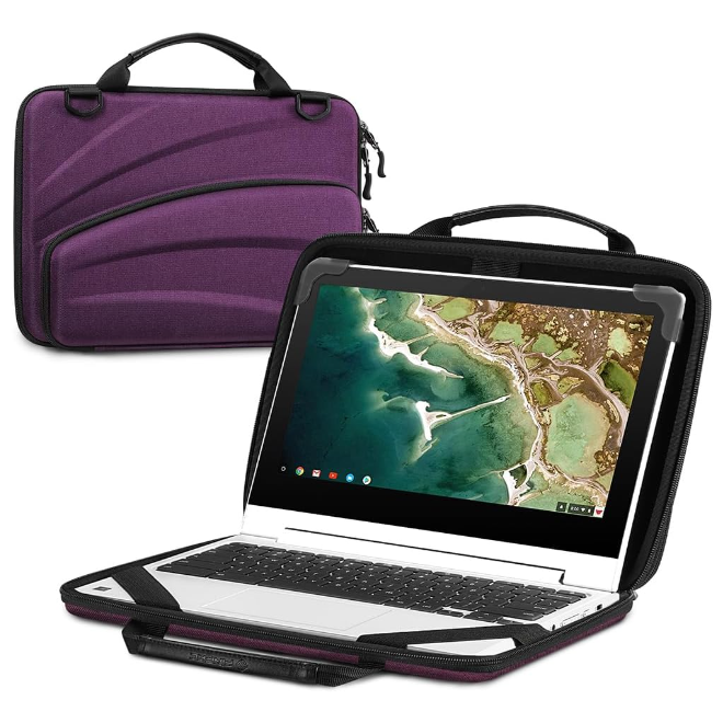 11-11.6 Inch Chromebook Sleeve Case with Accessory Pouch | Fintie
