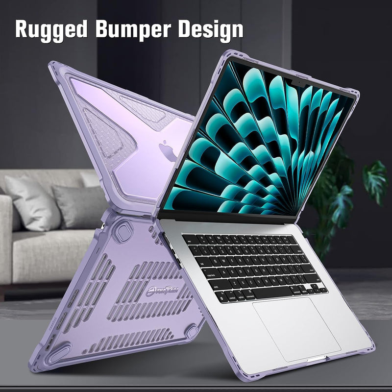 MacBook Air 15.3" (M4/M3/M2, A3241/A3114/A2941) Heavy-Duty Rugged Case | Fintie