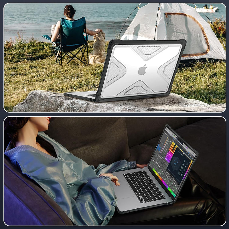 MacBook Air 15.3" (M4/M3/M2, A3241/A3114/A2941) Heavy-Duty Rugged Case | Fintie