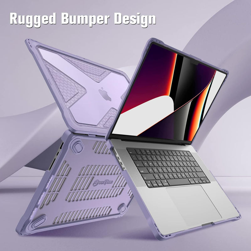 MacBook Pro 16-inch (M4/M3/M2/M1 Chip, 2024/2023/2021) Heavy-Duty Rugged Case | Fintie