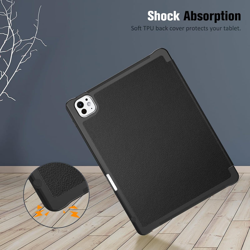iPad Pro 11" (M5 chip 2025, M4 chip 2024) SlimShell Case with Pencil Holder | Fintie