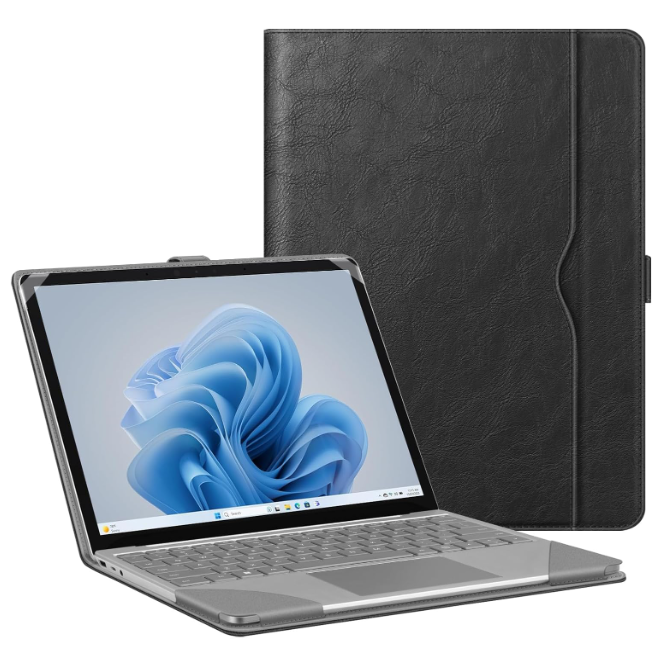 Surface Laptop Go 12.4" PU Leather Sleeve Case | Fintie