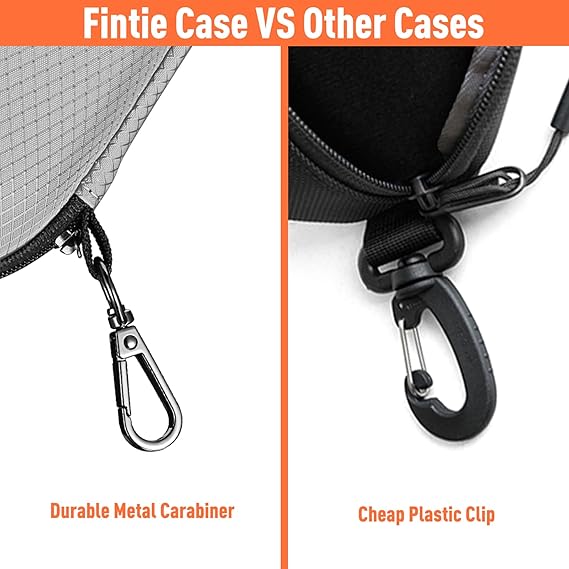 Hard EVA Case for Sunglasses/Sports Glasses w/Carabiner | Fintie
