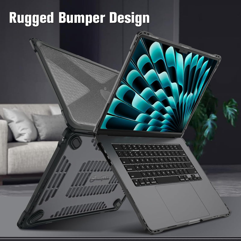 MacBook Air 13.6" M4/M3/M2 Chip (Model A3240/A3113/A2681) Tuatara Rugged Case | Fintie