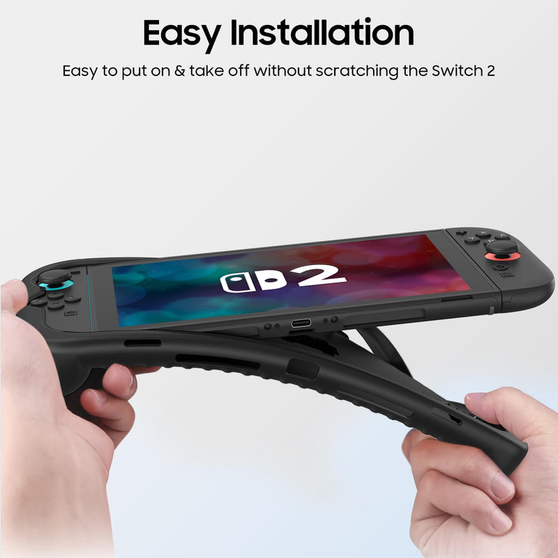 Shockproof Case for Nintendo Switch 2 w/Ergonomic Grip and 3 Game Cartridge Slots | Fintie